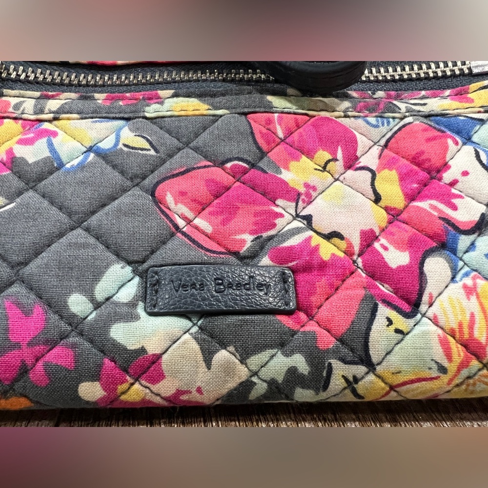 Vera Bradley Painted Feathers RFID All-In-One Wristlet Wallet - Picture 2 of 8